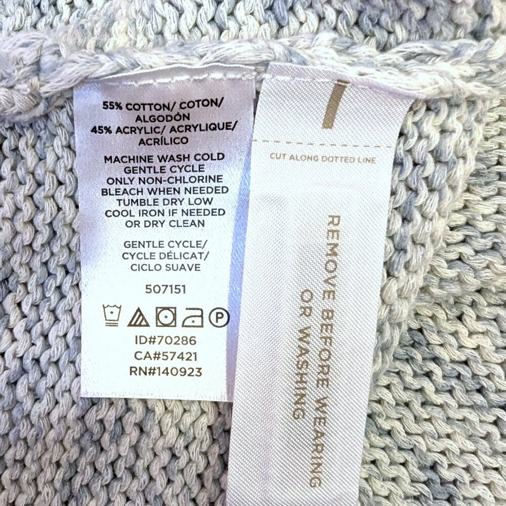 NWT LOFT |‎ Halter Sweater Tank Marled Light Blue Gray Knit Sleeveless | Small - Picture 8 of 11